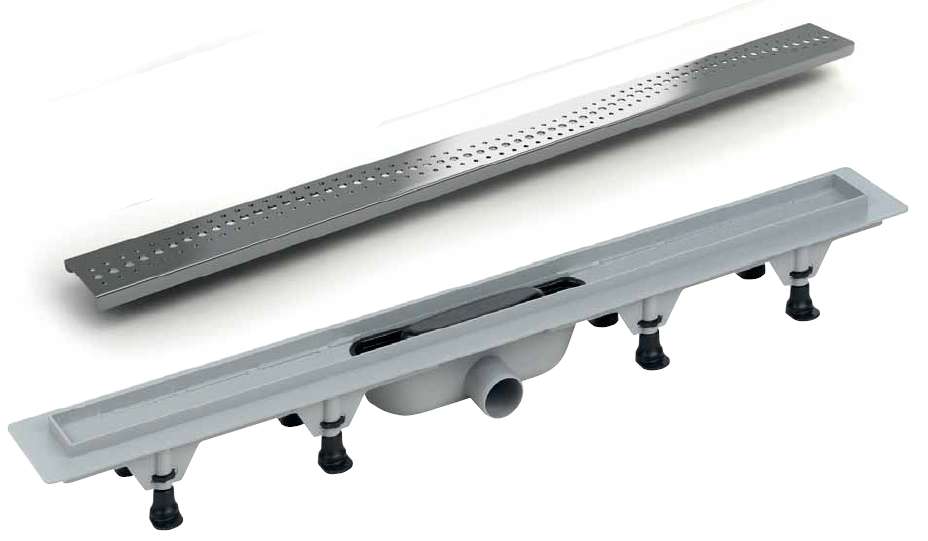 Linijska resetka kanal PVC+INOX L-855 krug *SZE2850 2