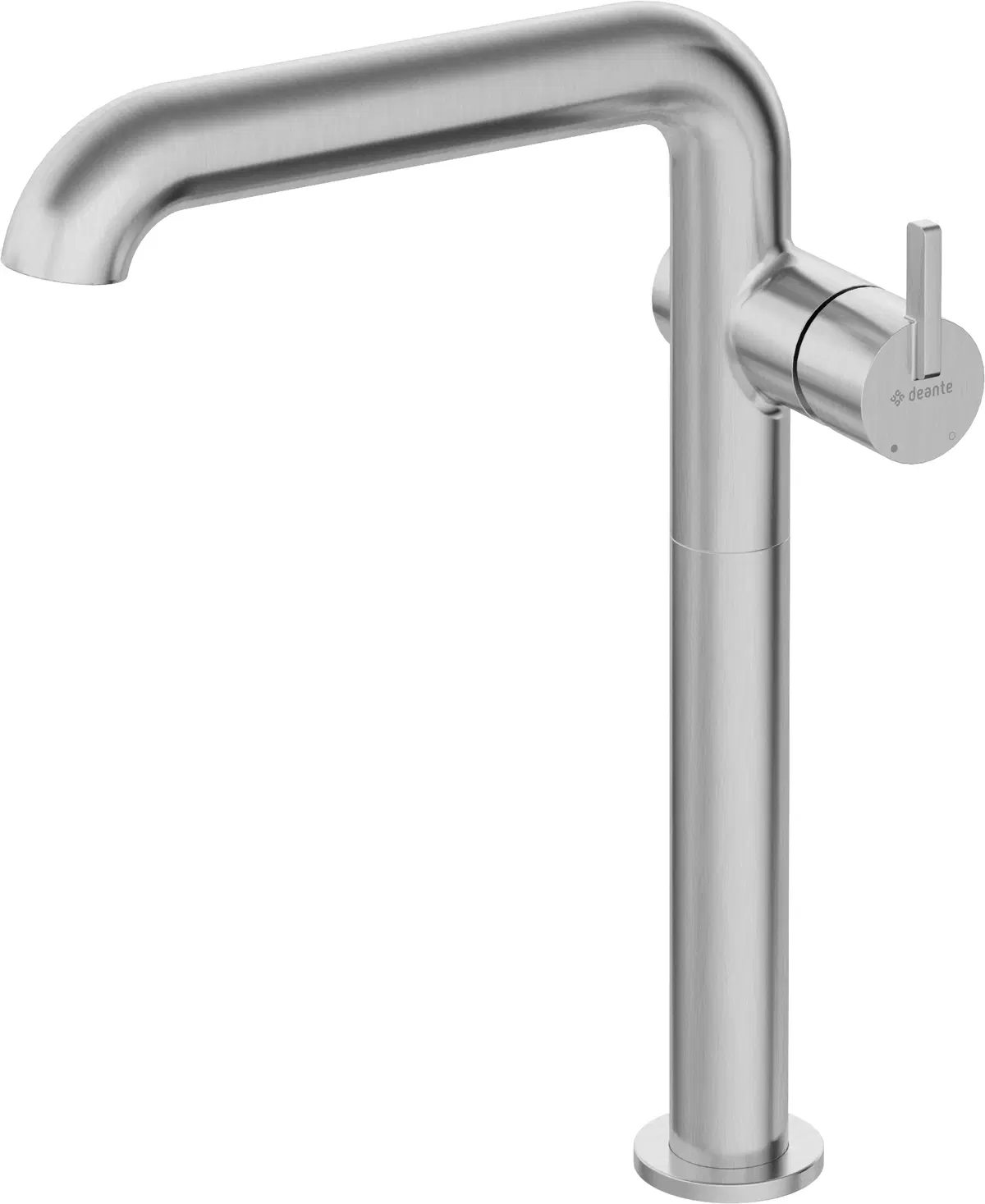 SILIA jed. bat za lavabo, visoka, sa izlivom, bruseni celik, DEANTE *BQS_F24K 2