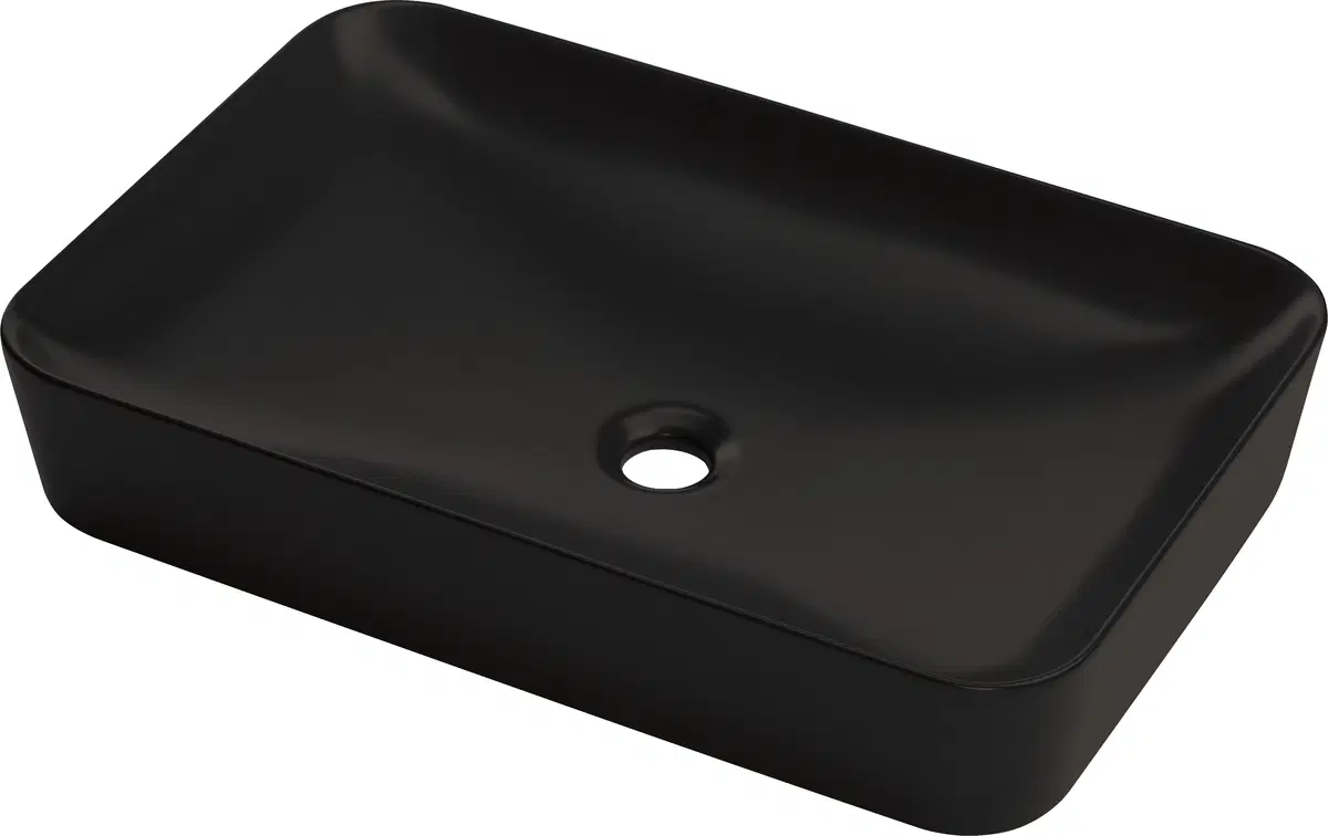 Tess Lavabo 60 x 40  crno/stojeci /pravougaonik *CDS_NU6S  Deante 2