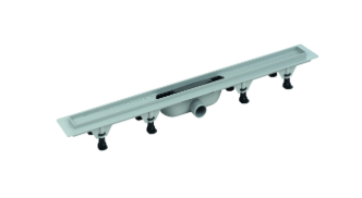 Linijska resetka PVC+INOX suva L-755 steel SZE5751 2