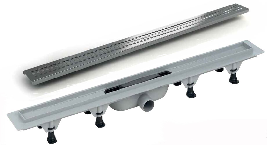 Linijska resetka kanal PVC+INOX L-390  2