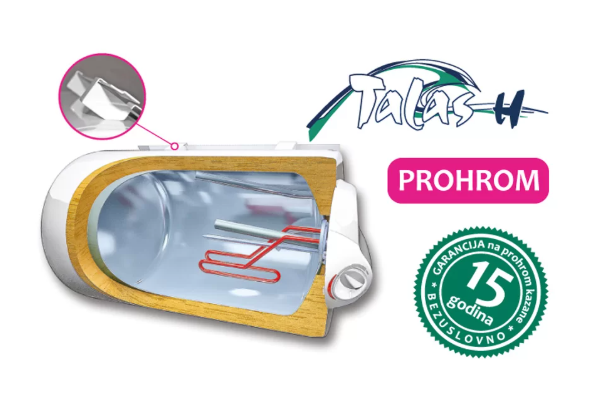 Bojler 50 L inox - Talas horiz.15 god.- M50H desni*10142 3